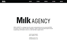 Tablet Screenshot of milkagency.com